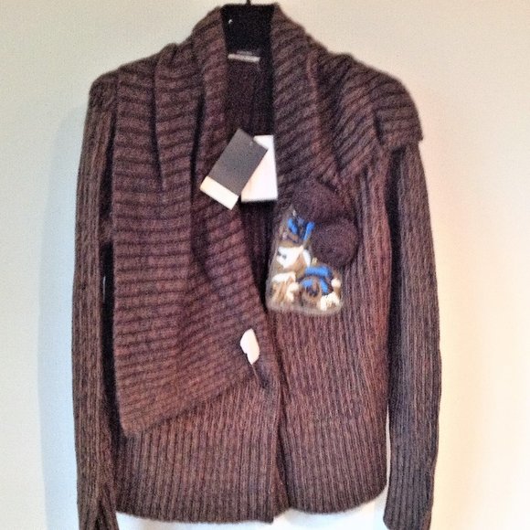 ORWELL KNIT VESTS IN WOOL/MOHAIRE  NWT - Picture 2 of 2